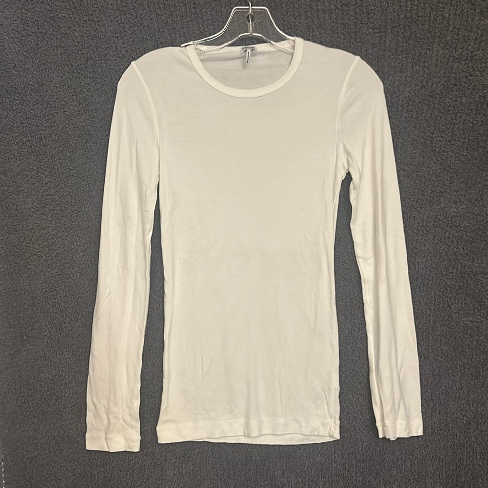 White Long Sleeve Splendid Tee